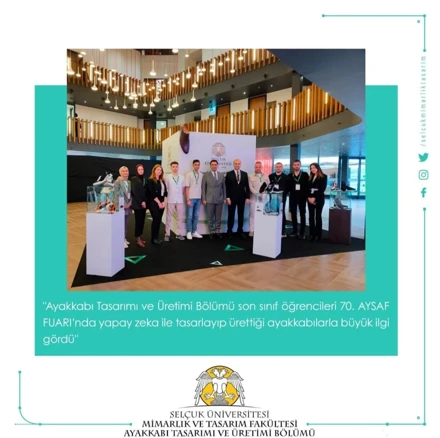 Ayakkabı Tasarımı ve Üretimi Bölümü 70. AYSAF Fuarı'nda